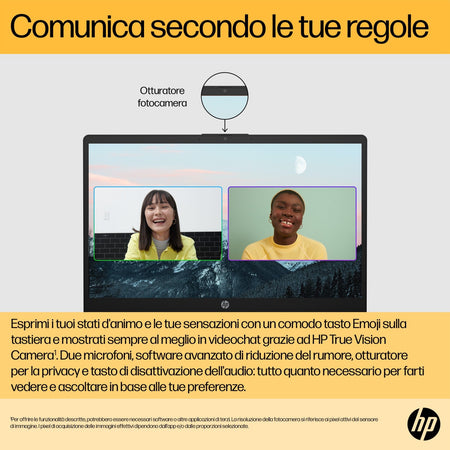 Hp 15-fc0047nl Laptop 15.6" AMD Ryzen 7 16GB RAM 512GB SSD Windows 11 Argento
