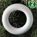 2-Anelli-Cerchi-Di-Polistirolo-32cm-Bianchi-Decorazioni-Natalizie-Addobbi-Natale