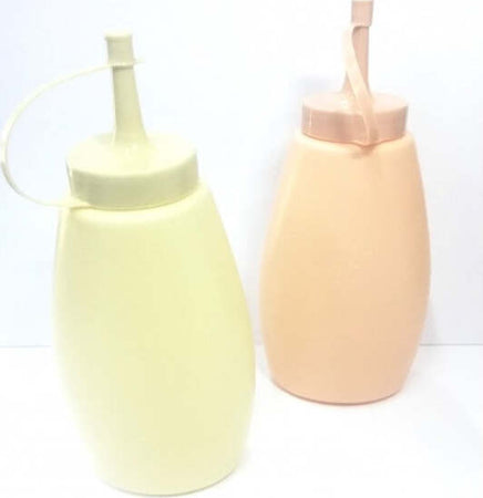 2-Bottiglie-300ml-Dosatore-Dispenser-Salse-Olio-Ketchup-Senape-Maionese-Per-Pub
