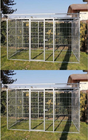 2 Box per Cani Predisposizione alla Copertura Zincato Ciascuno da 300x200x Altezza 180 Cm Prodotti per animali domestici/Cani/Cucce gabbiette e recinzioni/Recinti da esterno Ogomondo - Martina Franca, Commerciovirtuoso.it