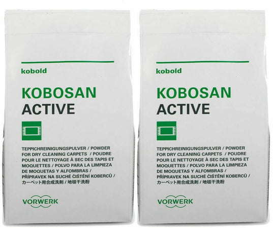 2 Buste Kobosan Active 500G Battitappeto Folletto Originali Vorwerk
