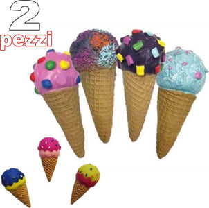 2 GIOCATTOLO CONO GELATO GOMMA SUONO RESISTENTE DA MASTICARE PER CANI ANIMALI Prodotti per animali domestici/Cani/Giocattoli/Giochi da masticare Trade Shop italia - Napoli, Commerciovirtuoso.it