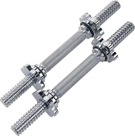 2-Manubri-Filettati-Da-40cm-Per-Sollevamento-Pesi-Sport-Allenamento-Palestra