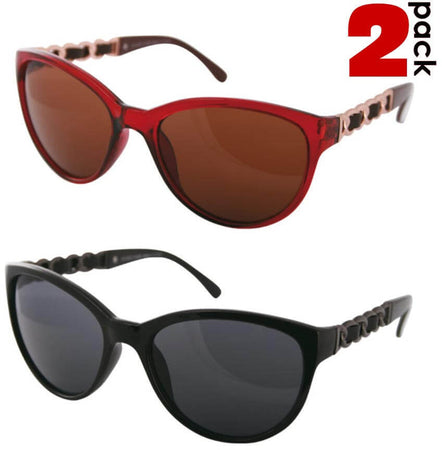2 Occhiali da Sole ReflexxVision UV 400 Donna modello Ancona Colori Assortiti