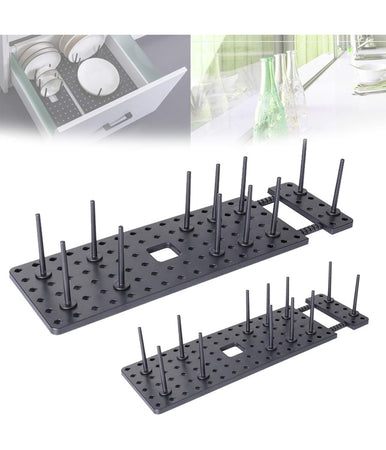 2 Organizer Divisori Separatori Per Cassetti Mobili Cucina Stoviglie Regolabili