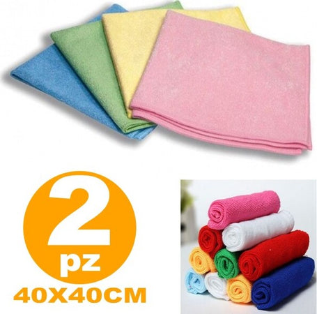 2-Panni-Panno-In-Microfibra-Super-Assorbente-Multiuso-Non-Graffia-Lucida-Pulizia
