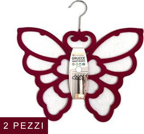 2 Pezzi Grucce Fashion Farfalla Armadio Salvaspazio Guardaroba Porta Foulard Casa e cucina/Organizzazione interni/Organizzazione guardaroba/Grucce e appendini/Grucce Trade Shop italia - Napoli, Commerciovirtuoso.it
