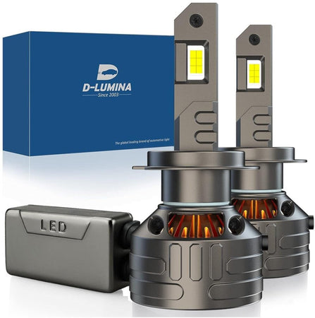 2 pezzi Lampadina Auto H7 LED Canbus 160W 30000LM Chip CPS 6500K 500% Brillante Raffreddamento con Tubo di Rame Spesso