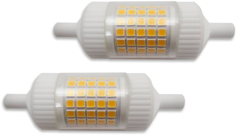 2 pezzi Lampadina LED LST R7S 78 mm 85Ra 130Lm/w 10W 3000K Dimmerabile
