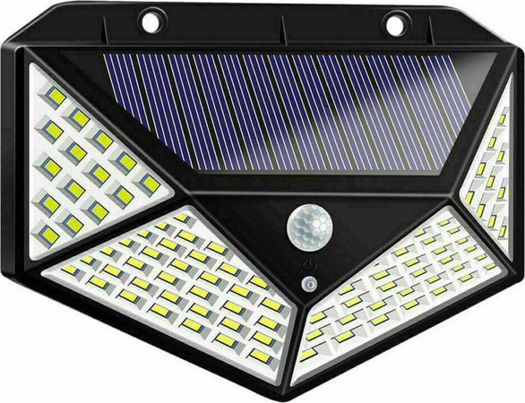 2-PZ-FARETTO-FARO-100-LED-PANNELLO-SOLARE-270°-SENSORE-MOVIMENTO-1200-lm-IP65