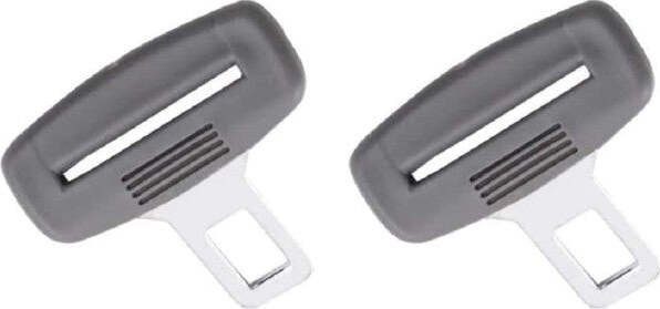 2-Pz-Linguetta-Per-Cinture-Di-Sicurezza-In-Metallo-Impugnatura-In-Plastica-Nero