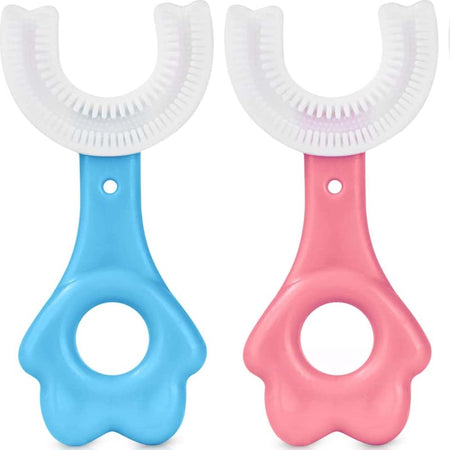 2 Pz Spazzolino Da Denti Per Bambini 2-6 Anni A Forma Di U Setole In Silicone Salute e cura della persona/Cura di bambini e neonati/Igiene dentale/Igiene dentale dei bambini/Spazzolini da denti/Spazzolini da denti manuali Trade Shop italia - Napoli, Commerciovirtuoso.it