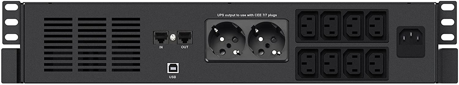 Gruppo di Continuità UPS X4 2000VA Line Interactive a Rack Nero