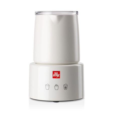 Illy Montalatte Bianco Elettrico per Schiuma latte Calda e Fredda e Cioccolata Calda