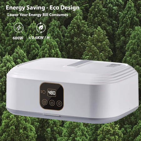 Asciugatrice Portatile Elettrica Con Timer Spegnimento Automatico 1200w Aria Calda