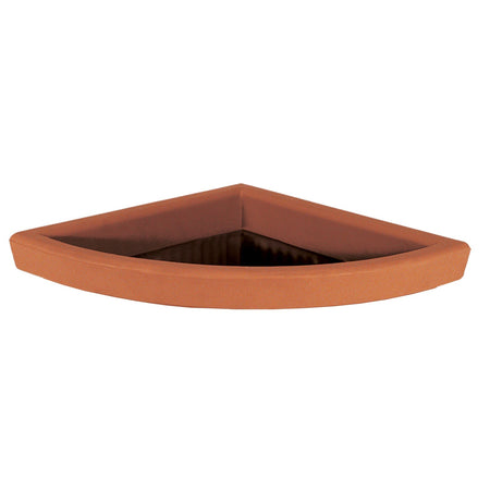 Sottovaso per vaso angolare in resina per piante e fiori "Made in Italy" da esterno