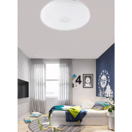 Plafoniera Soffitto 45w Decoro Con Cristalli Centrale Luce Fredda Naturale Fst-40a21081