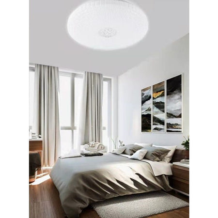 Plafoniera Soffitto 60w Decoro Con Cristalli Centrale Luce Fredda Naturale Fst-50a62495