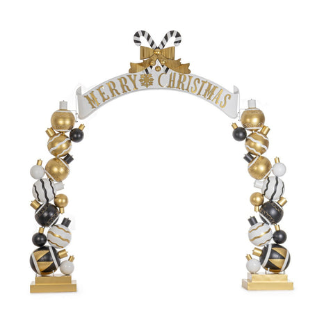 Campane decorative ad arco "Gereg" in metallo decorazione natalizia h 300 cm