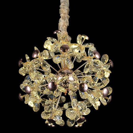 Lampadario Circolare Creativo A Petalo Cristallo Illuminazione Lampada Camera 92075
