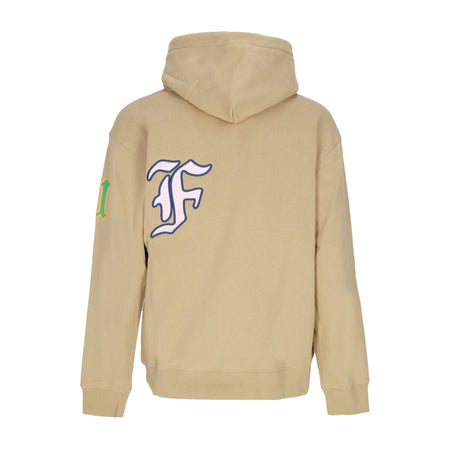 HUF Felpa Cappuccio Uomo Fly Die Po Hoodie Oatmeal da uomo
