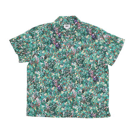 OBEY Camicia Manica Corta Uomo the Garden Woven Shirt Fairway Multi da uomo