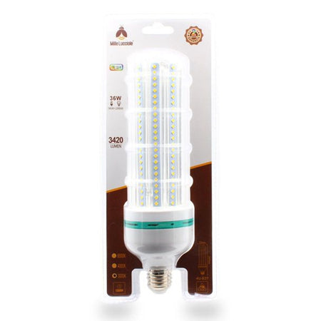 Lampadina Led E27 36w 4u 3420lm Tubolare Tubo Lineare Luce Fredda Naturale Calda