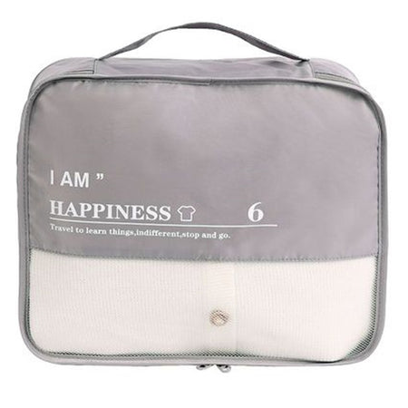 Organizer Viaggio Casa Impermeabile Borsa Organizzatore Valigia Grigio 34x29x12cm 87712