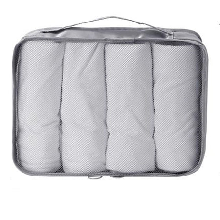 Organizer Viaggio Organizza Valigia Bagagli Borsa Per Vestiti 30x20x12cm Grigia 87718