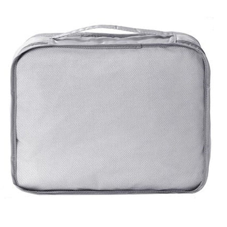Organizer Viaggio Organizza Valigia Bagagli Borsa Per Vestiti 30x28x12cm Grigia 87719