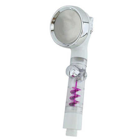 Doccetta Soffione Doccia Bagno Con Pulsante Stop Multigetto Ventola A Spirale 87534