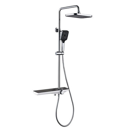 Set Saliscendi Colonna Doccia Con Miscelatore Rubinetto Soffione Doccetta 87349