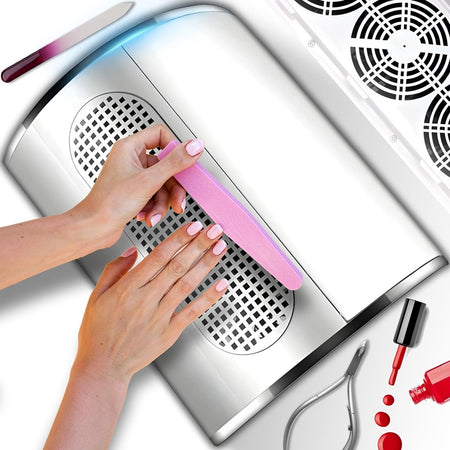 Aspirapolvere Professionale Per Unghie 40 W Aspiratore Per Manicure Pedicure Bianco