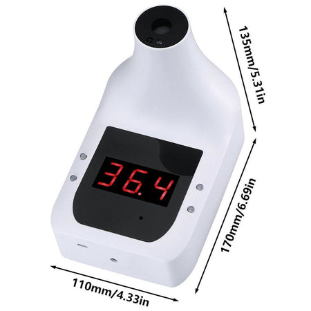 Termometro A Infrarossi Da Parete Con Treppiede Cavalletto Display Digitale Gp-100