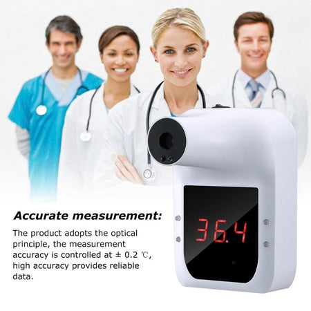 Termometro A Infrarossi Da Parete Con Treppiede Cavalletto Display Digitale Gp-100