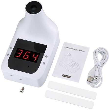 Termometro A Infrarossi Da Parete Con Treppiede Cavalletto Display Digitale Gp-100