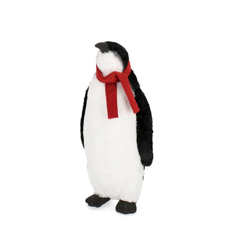 Pinguino decorativo "Frankie" in poliestere per decorazione natalizia