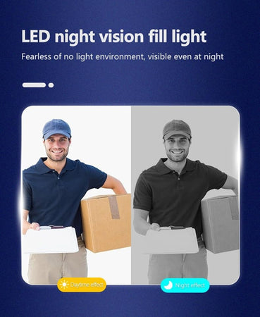Videocitofono Campanello Senza Fili Da Esterno Impermeabile Ip67 Schermo Ips 4,3''