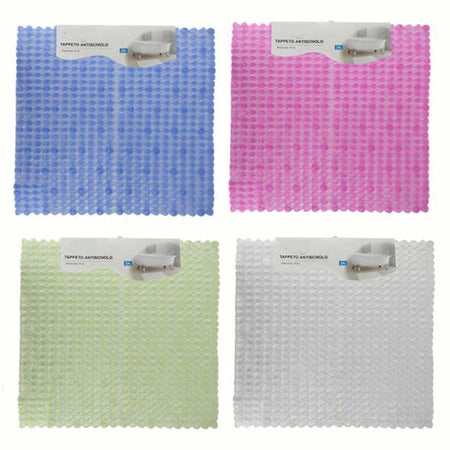 Tappeto Tappetino Antiscivolo Per Vasca Da Bagno Doccia Colorato 51x53 Cm 59640