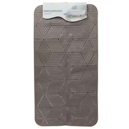Tappeto In Pvc Antiscivolo Per Vasca Bagno Doccia 70x37cm Effetto Geometrico 59620