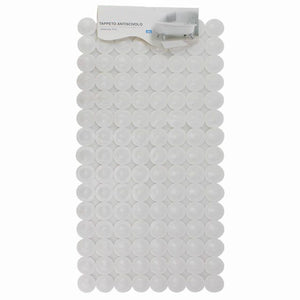 Tappeto Tappetino In Pvc Antiscivolo Per Vasca Da Bagno Doccia 67.5x36cm Bianca 59610