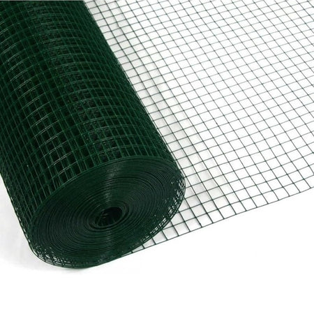 Set 3pz Rete Metallica Plastificata Per Recinzione Cancelli Giardino 1.5x3mt 223097