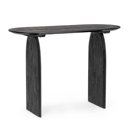 Consolle "Monterrey" con struttura in legno di mango, colore nero, 110 x 45 x 76h cm