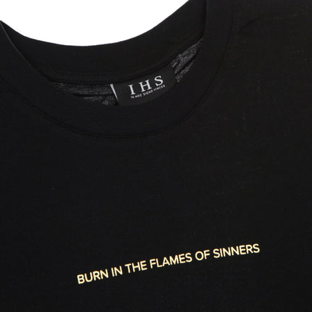 IHS Maglietta Uomo New Flames Tee Black da uomo