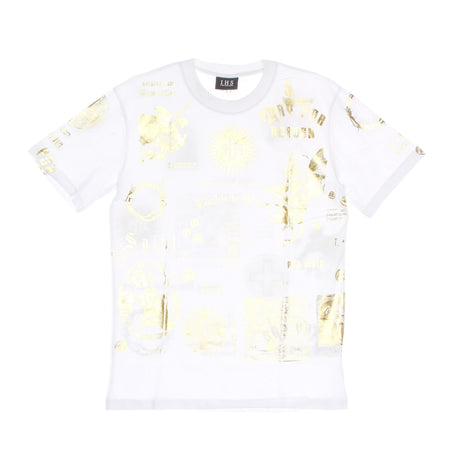 IHS Maglietta Uomo Gold Manifesto Tee White/gold da uomo