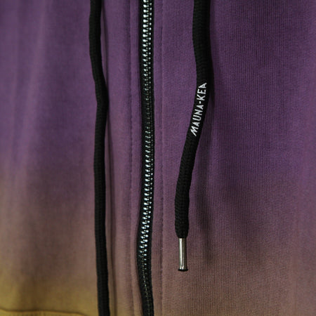 MAUNA-KEA Felpa Leggera Cappuccio Zip Uomo Zipped Hoodie Purple/yellow da uomo