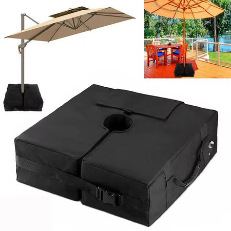 Borsa Per Base Ombrellone Da Giardino Staccabile Quadrato Ampia Apertura Maniglie 020682