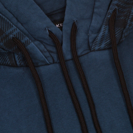 MAUNA-KEA Felpa Leggera Cappuccio Uomo Moleskin Double Hoodie Petroleum da uomo