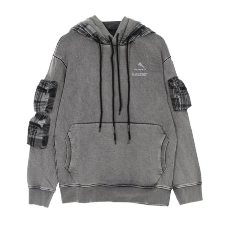 MAUNA-KEA Felpa Leggera Cappuccio Uomo Moleskin Double Hoodie Stone Washed da uomo