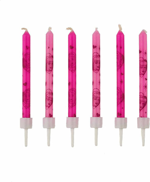 12 CANDELE TEMA PRINCIPESSE 6CM